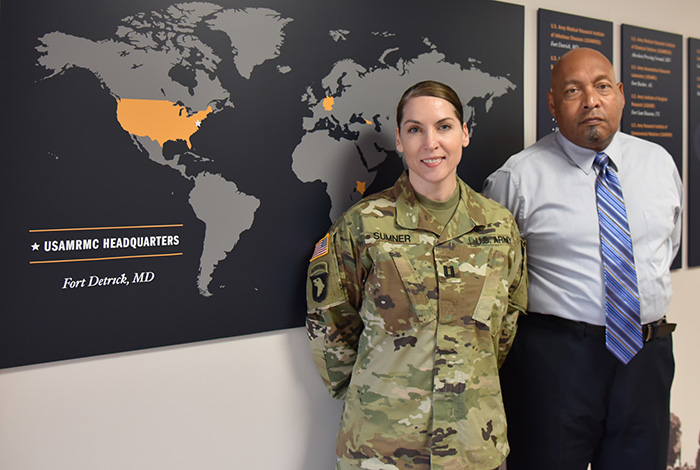 Capt. Brenda Sumner and James Cromartie